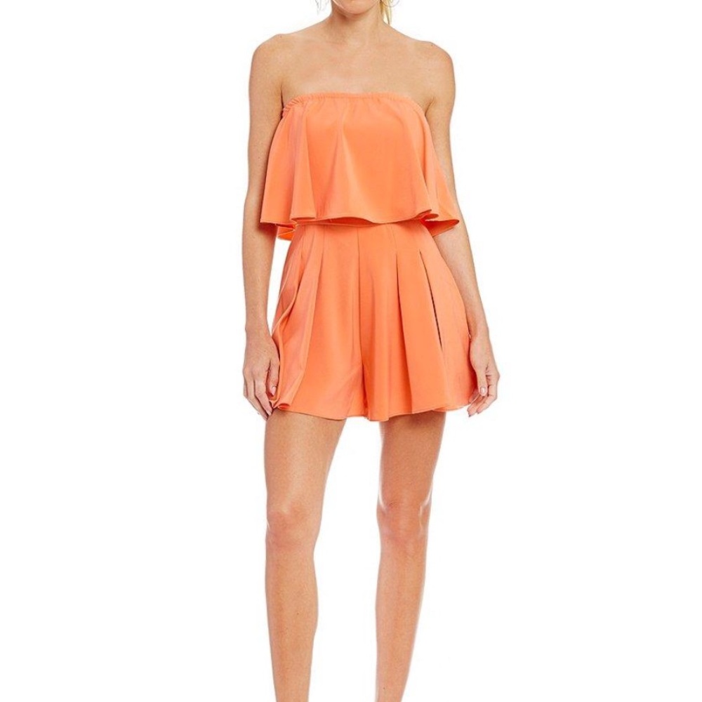 NWT Sugarlips Strapless Popover Romper